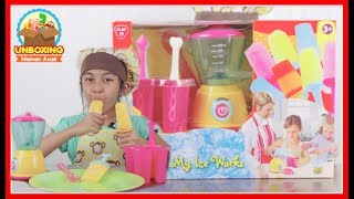 Mainan Anak My Ice Works  Ice Cream Pops Maker  Fruit Yogurt Ice Pops [upl. by Cirone757]