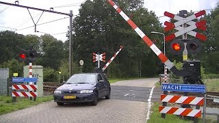 Spoorwegovergang Putten  Dutch railroad crossing [upl. by Carine964]