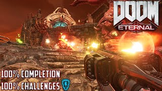 DOOM Eternal  Level 2 Exultia 100 SECRETS COMPLETION [upl. by Winnifred]