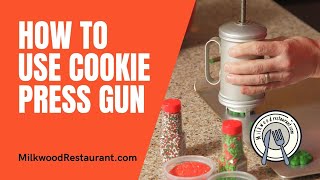 How To Use Cookie Press Gun 8 Superb Steps To Make Cookie [upl. by Ayot900]