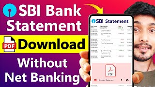 SBI bank statement kaise nikale  SBI statement pdf download without Net Banking  sbi banking [upl. by Nivloc]