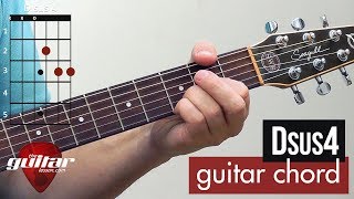 How to play the Dsus4 chord  Beginner guitar lesson [upl. by Eladroc193]