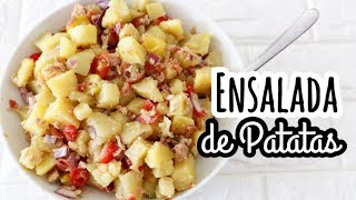 ENSALADA DE PATATAS AL MICROONDAS  Ensaladas Fáciles y Rápidas [upl. by Yssep]