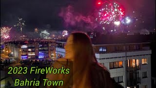 New Year 2023 FireWorks Bahria Town Islamabad  New Year Celebration in Pakistan 2023 [upl. by Kcirdderf653]