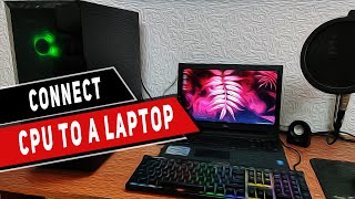 How to connect PC to a Laptop screen  Use laptop as a monitor [upl. by Gael]