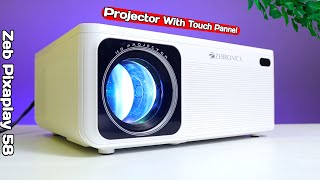 Zebronics Pixaplay 58 Home Theater Projector Unboxing amp Review  Bright Projector [upl. by Ameehsat]