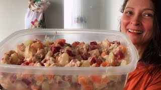 A MELHOR SALADA DE MAIONESE NUTRITIVA E DIFERENTE QUE JÁ FIZ FÁCIL E SIMPLES [upl. by Nywg]