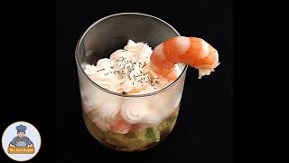 Verrines Avocats Crevettes Fromage Frais  Recette Facile [upl. by Enois58]