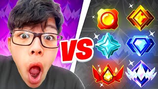 AsianJeff VS EVERY RANK In Fortnite [upl. by Ellevel]