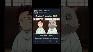 Zenitsu vs Inosuke 🤣 😂  AxT AnimeHonour AnimexToons 3 Idiots Friends Funny 😂 🤣 Anime in hindi 😎 [upl. by Kloman]