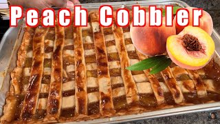 How to make Peach Cobbler like a boss [upl. by Nellaf461]