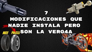 7 MODIFICACIONES DE MOTO QUE VALEN LA PENA [upl. by Aleemaj461]