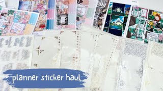 PLANNER STICKER HAUL  Plannerface SPC Lynner Designs amp more ad [upl. by Cohla]