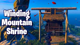 Winding Mountain Shrine Shrine Walkthrough  Ghost Of Tsushima [upl. by Kenrick823]