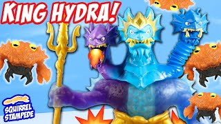 Heroes of Goo Jit Zu King Hydra and Ultra Rare Exoshock Crab Unique Figures of Deep Goo Sea Review [upl. by Kerrin]