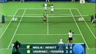 Federer amp Mirka vs Hewitt amp Molik part 7 [upl. by Yaakov176]