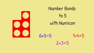 Number bonds to 5 with Numicon Adding to 5 Making 5 Numicon 1 [upl. by Nitsid757]