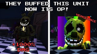 NEW BUFFED AGONIZED SPRINGTRAP vs ENDLESS Five Nights TD [upl. by Cela]