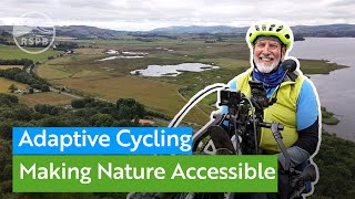 Ride along with hand cyclists getting into nature at RSPB Scotlands Loch Leven nature reserve [upl. by Elfrida]