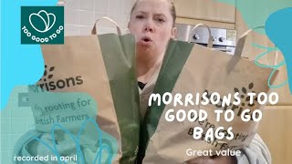 A couple of morrisons surprise bags toogoodtogo tgtg morrisons bargain groceryhaul [upl. by Notsgnal]