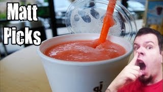 Matt Picks  Jamba Juice Strawberry Surf Rider [upl. by Aihsinat500]