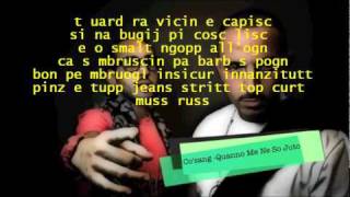 CoSang Quanno me ne so juto Testo [upl. by Gibbons]