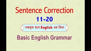 Sentence Correction 1120  Basic English Grammar [upl. by Princess326]