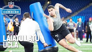 Laiatu Latu FULL 2024 NFL Scouting Combine On Field Workout [upl. by Nuahsyt701]