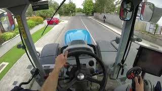 Carting Grain  New Holland T7235 POV Drive [upl. by Oderfliw]