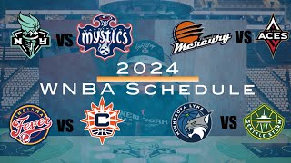 WNBA 2024 SEASON SCHEDULE REVEAL  JAYJORDANTV [upl. by Sugna]