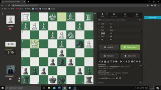 Beautiful Checkmate Combination  Queens Pawn Opening  Zukertort Chigorin Variation [upl. by Ginelle841]