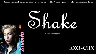 EXOCBX  Shake Color Coded Lyrics [upl. by Adelpho]