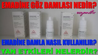 Emadine Göz Damlası NedirEmadine Damlanın Olası Yan Etkileri NedirEmadine Damla Nasıl Kullanılır [upl. by Runkle]