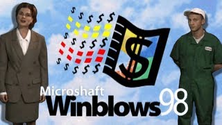 LGR  Microshaft Winblows 98  Parody Program Review [upl. by Noswad32]