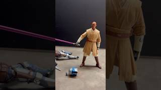 Mace Windu vs Jango Fett starwarsclonewarssamuelljacksonblackserieshasbrotoyphotographytiktok [upl. by Schoof]