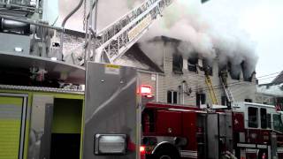 Working structure fire WashingtonvilleNY 20 sec clip after fire spread to rear part33 [upl. by Melton]