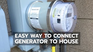 BACKUP POWER Easiest Way to Connect Generator to House [upl. by Madanhoj740]