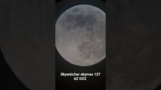 skywatcher skymax 127 nearly full moon [upl. by Einnoj992]