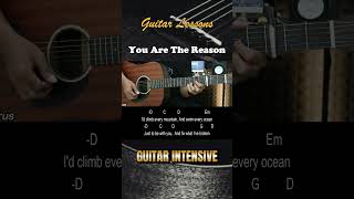 You Are The Reason  Calum Scott  EASY Guitar Tutorial with Chords  Lyrics [upl. by Yesnek]