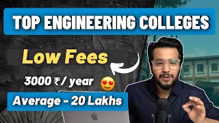 Low Fees Top engineering colleges in India 🔥  Placements 😍  Fee etc [upl. by Kenna]