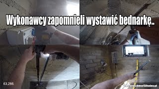 vlogbudowlany Jak rozwiązałem problem braku bednarki Skrzynka elektryczna na miejscu [upl. by Holihs]