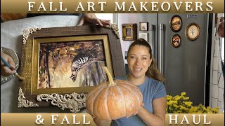 Vintage THRIFTED Fall Art Makeovers amp A BIG Fall Home Decor Haul 2024 [upl. by Marolda]