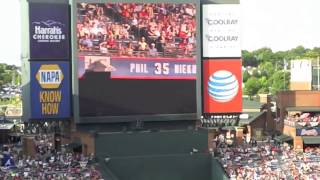 Atlanta Braves Chipper Jones Retirement Ceremony [upl. by Anaigroeg]