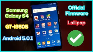 Install Official Firmware on Samsung Galaxy S4 GTI9505  Android 501 Lollipop [upl. by Arivle981]