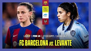 Barcelona vs Levante  Liga F 202324 Matchday 14 Full Match [upl. by Airol]