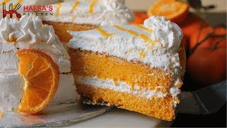 Orange Cake Recipe  No Oven Cake Recipe Cake recipe without Oven [upl. by Huey]