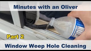 Clean Oliver travel trailers windows weep holes and drainage tracks [upl. by Yar242]