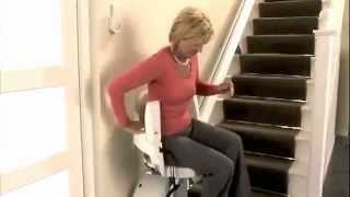 HomeGlide Straight Stairlift by Access BDDm4v [upl. by Rodnas]