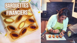 FINANCIERS EN BARQUETTES avec le moule barquettes GuyDemarle [upl. by Lav]