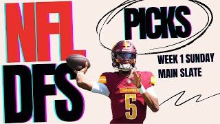 Week 1 NFL DFS Picks amp Strategy  Top Plays and Lineup for DraftKings Contests [upl. by Ennoval180]